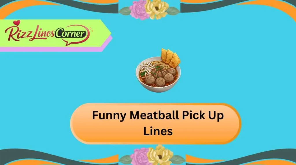 Funny Meatball Pick Up Lines